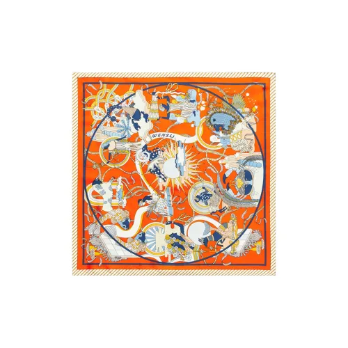 WENSLI Silk Scarves Women's