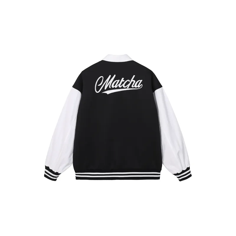 MATCHA STORY Baseball Jerseys Unisex Black-1