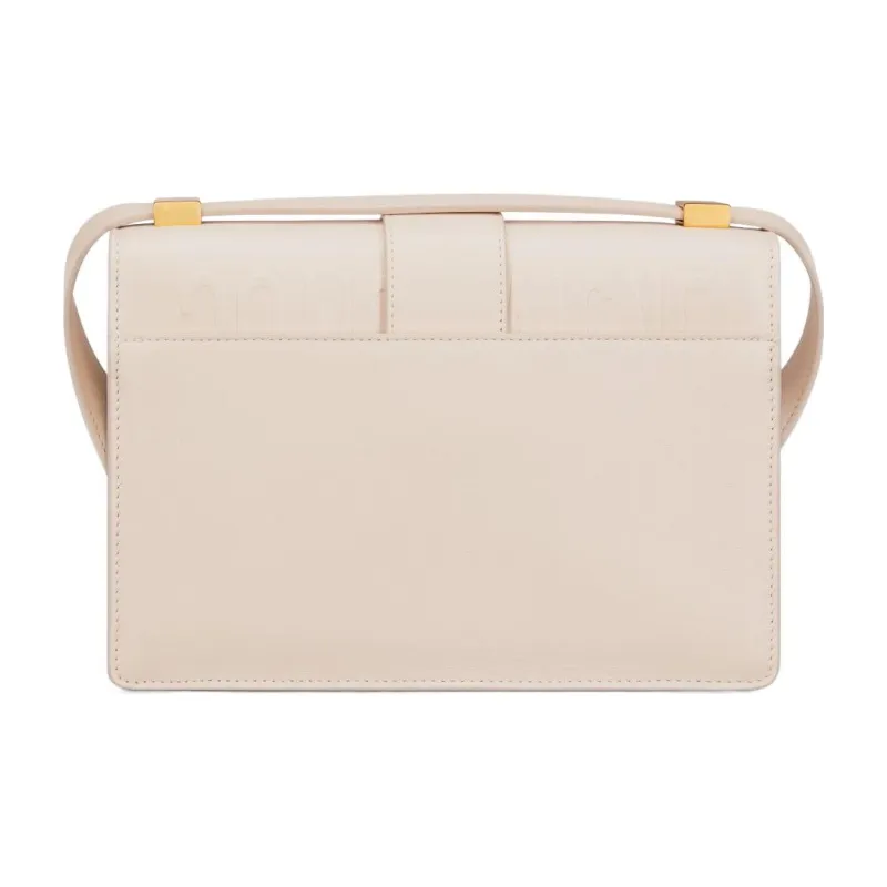DIOR 30 Montaigne Cow Leather Montaigne Box Bag, Handbag, Shoulder Bag, Crossbody Bag Small Size Women's Matte Ivory-2