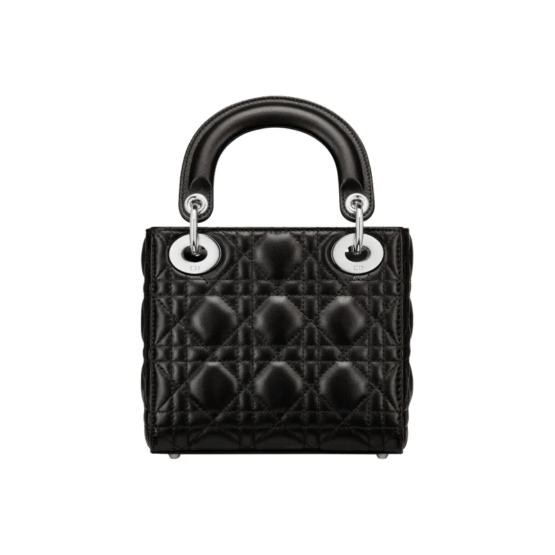 DIOR Lady Dior Lambskin Lady Dior Bag, Shoulder Bag, Crossbody Bag, Handbag Mini Women's Black-2