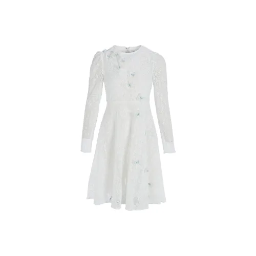 Marie Elie Long-Sleeved Dresses Women's White