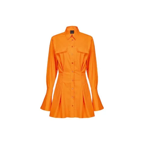 PINKO Long-Sleeved Dresses Women's Orange