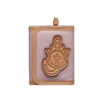 Moncler Leather Card Holder, Wallet Women's Pink