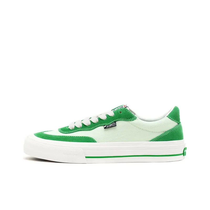Vision Street Wear Flat Top Low Top Skateboard Shoes Unisex Lime Green Multicolor-0