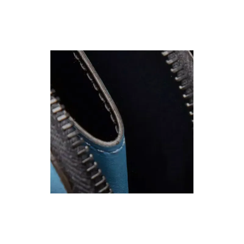 Moncler Cow Leather Wallet Men's Blue-4