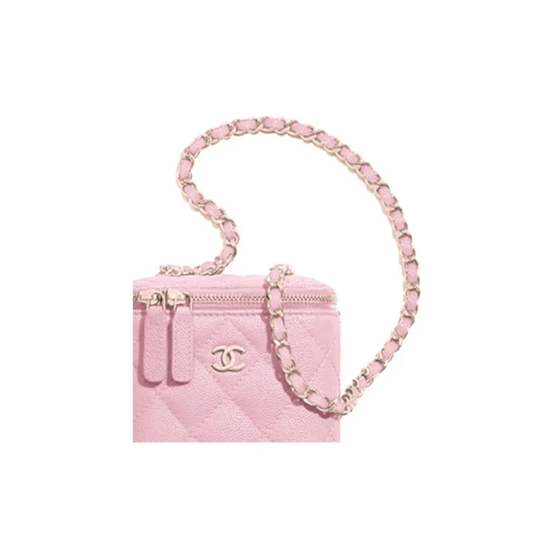 CHANEL 22c Early Spring Cow Leather Small Box Shoulder Bag, Crossbody Bag, Mirror Not Included Mini Women's Pink-3