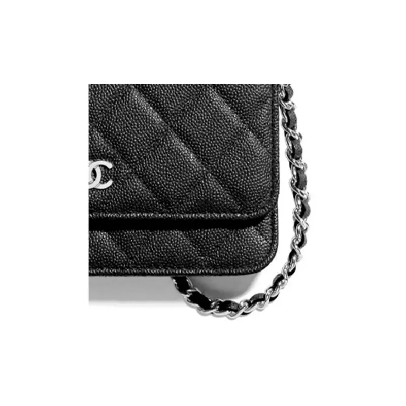 CHANEL WOC Caviar Calfskin Shoulder Bag, Crossbody Bag, Wallet Women's Black-1