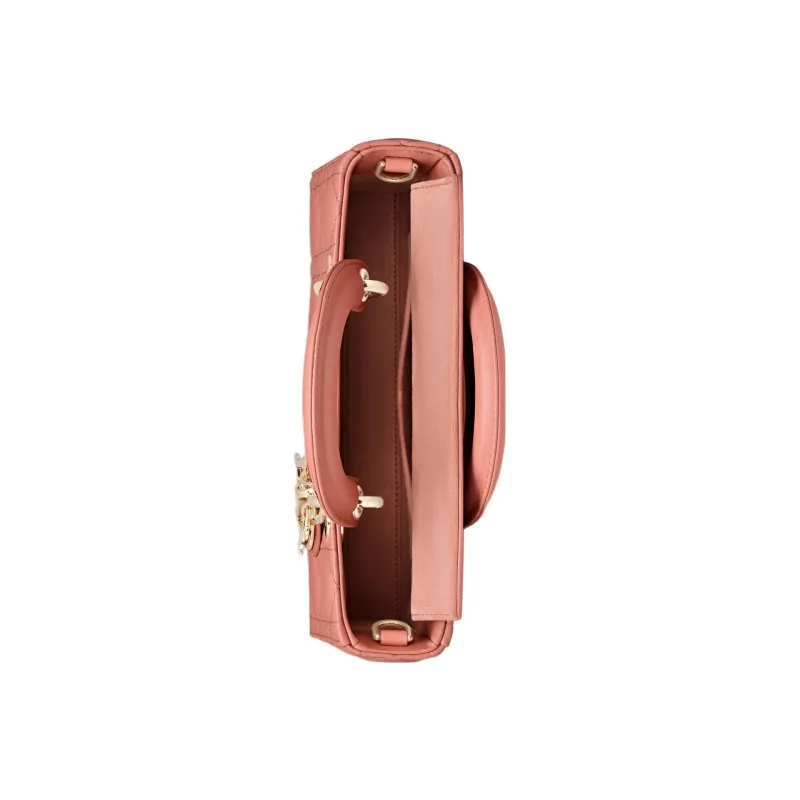DIOR Lady D-JOY Sheepskin Daisie Bag Shoulder Bag Crossbody Bag Handbag Small Size Women's Soft Pink-3