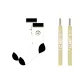 1 Pack Socks and 1 Pair of Shoelaces-Flat Toe Beige