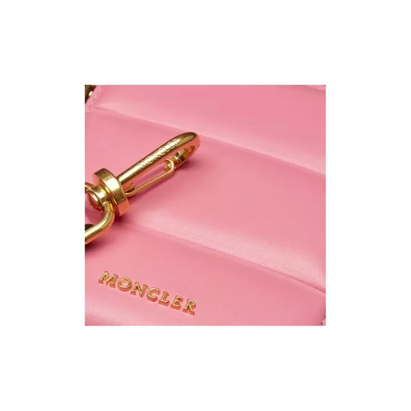Moncler Cow Leather Wallet Women's Pink-4