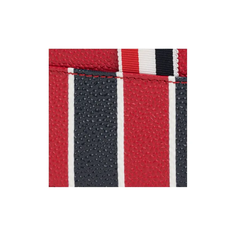 THOM BROWNE· Cow Leather Card Holder Men's Red-3