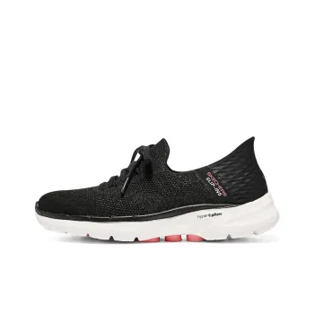 Skechers Go Walk 6 Lace Up 'Black Pink' Women's