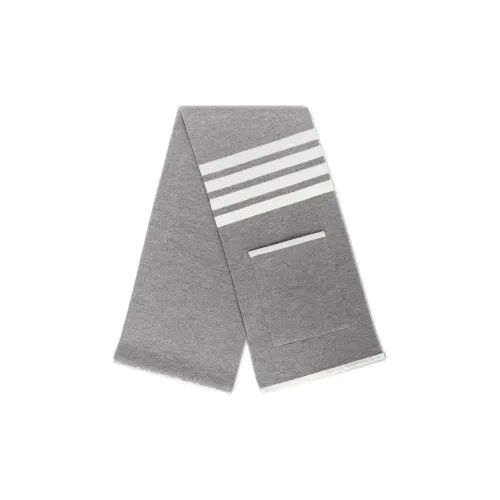 THOM BROWNE Knit Scarf Women's Gray