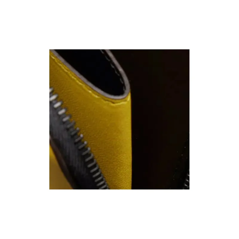 Moncler Cow Leather Wallet Men's Yellow-4