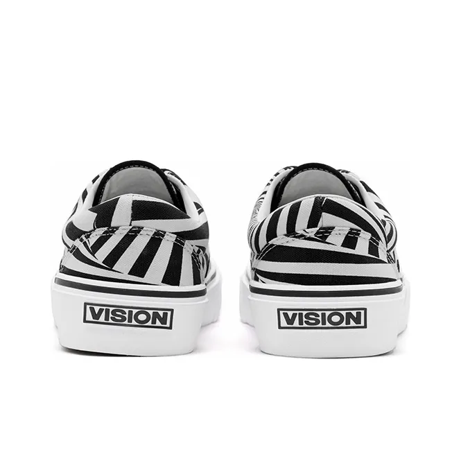 Vision Street Wear Wear Trainers Plus Collection Slip Resistant Cushioning Low Top Skateboard Shoes Unisex White Black-4
