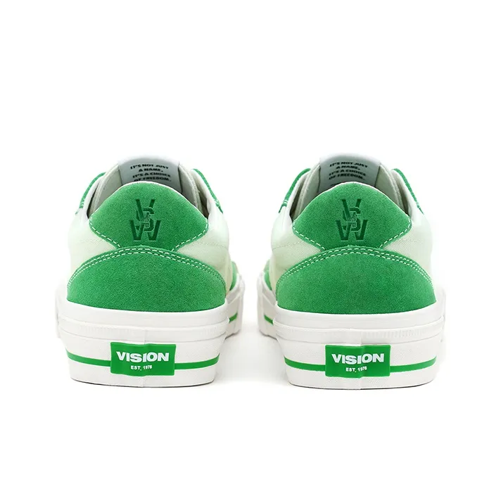 Vision Street Wear Flat Top Low Top Skateboard Shoes Unisex Lime Green Multicolor-4