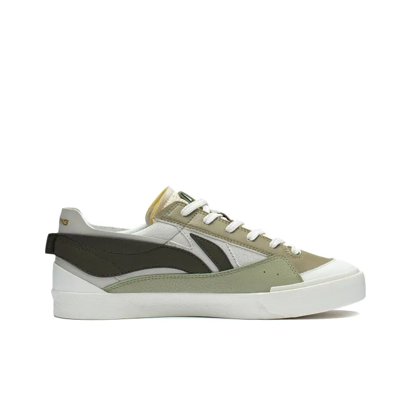 LiNing Mu Mu Anti Slip Wear Resistant Low Top Skateboard Shoes Men's Elm Branch Green-1