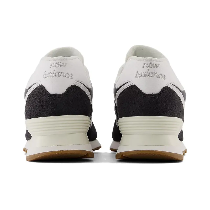 New Balance 574 Black White Gum-4