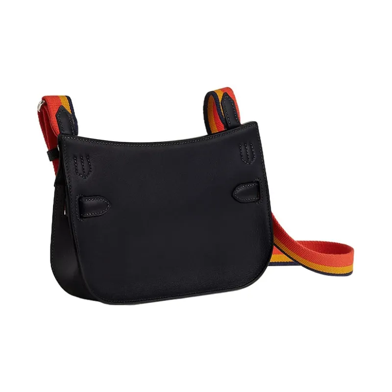 HERMES Jypsiere Swift Calfskin Single Shoulder Bag, Crossbody Bag Mini Women's Navy Blue-2