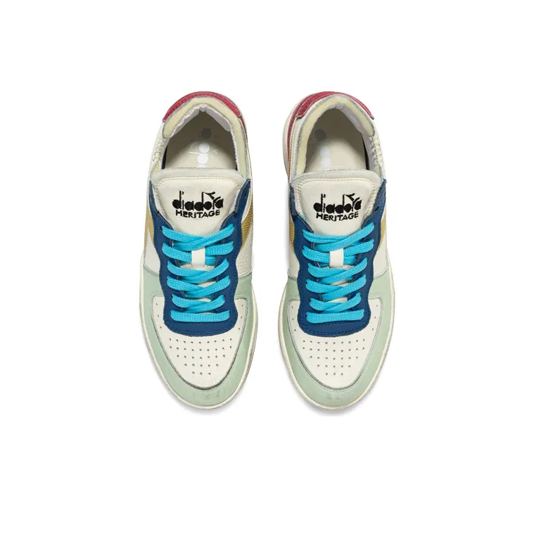 Diadora Mi Basket Low Top Skateboard Shoes Unisex Ecru-3