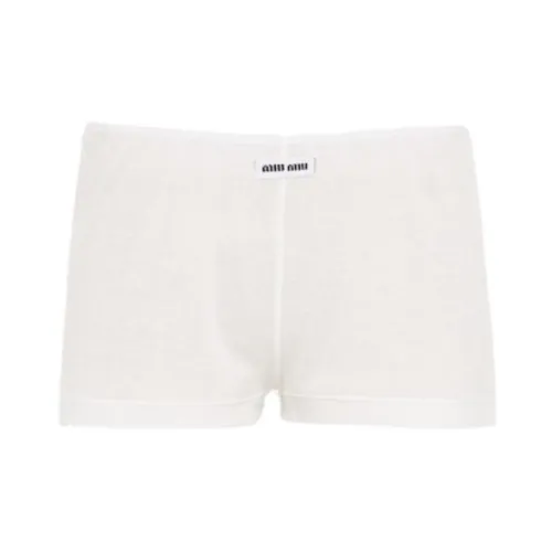 MIU MIU Casual Shorts Women's White