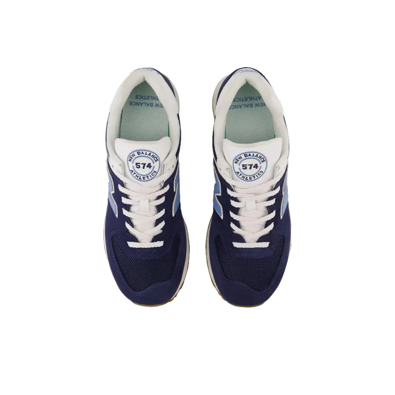 New Balance 574 Navy White Blue-3