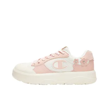 Champion Essentials Collection Delta 1 Cherry Blossom Shoes Skateboard Shoes Women's Creamy White Swan Fuchsia
