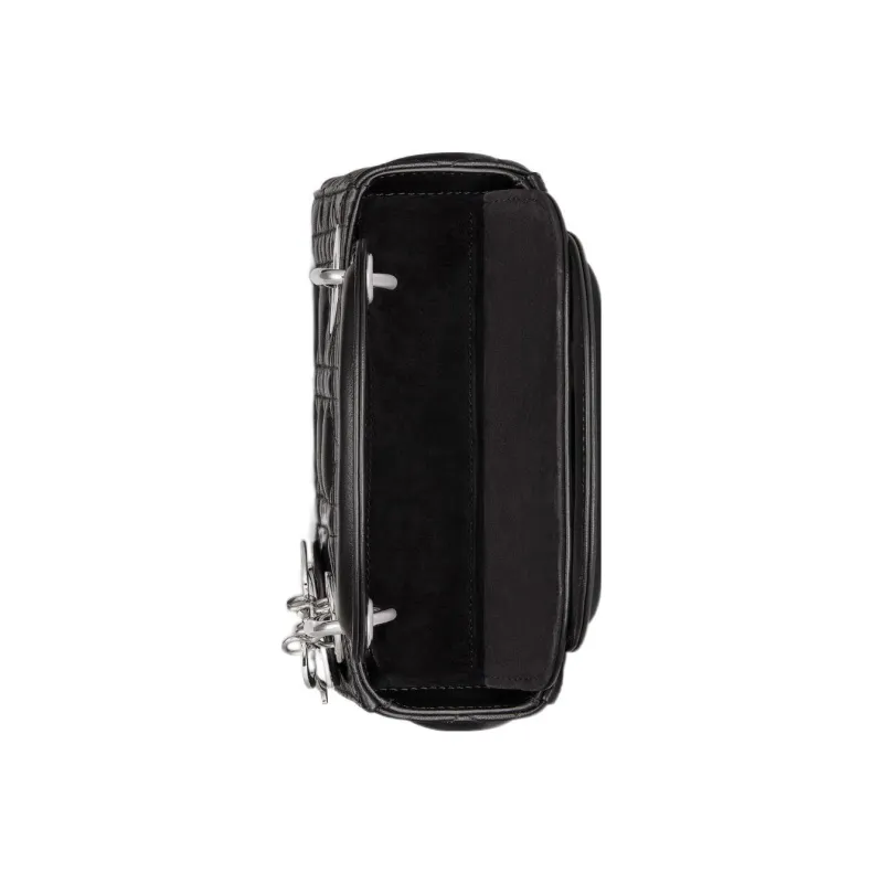 DIOR Lady Dior Lambskin Lady Dior Bag, Shoulder Bag, Crossbody Bag, Handbag Mini Women's Black-3