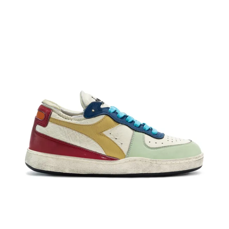 Diadora Mi Basket Low Top Skateboard Shoes Unisex Ecru-1