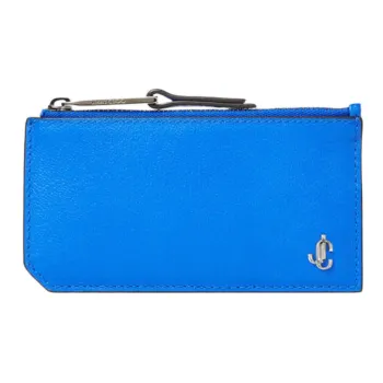 Jimmy Choo Calfskin Business Card Holder Card Case Men's Blue