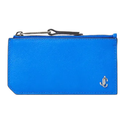 Jimmy Choo Calfskin Business Card Holder Card Case Men's Blue