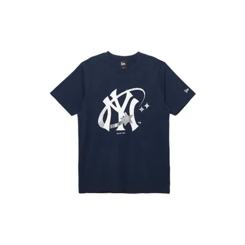 New Era T-Shirts Unisex Navy Blue