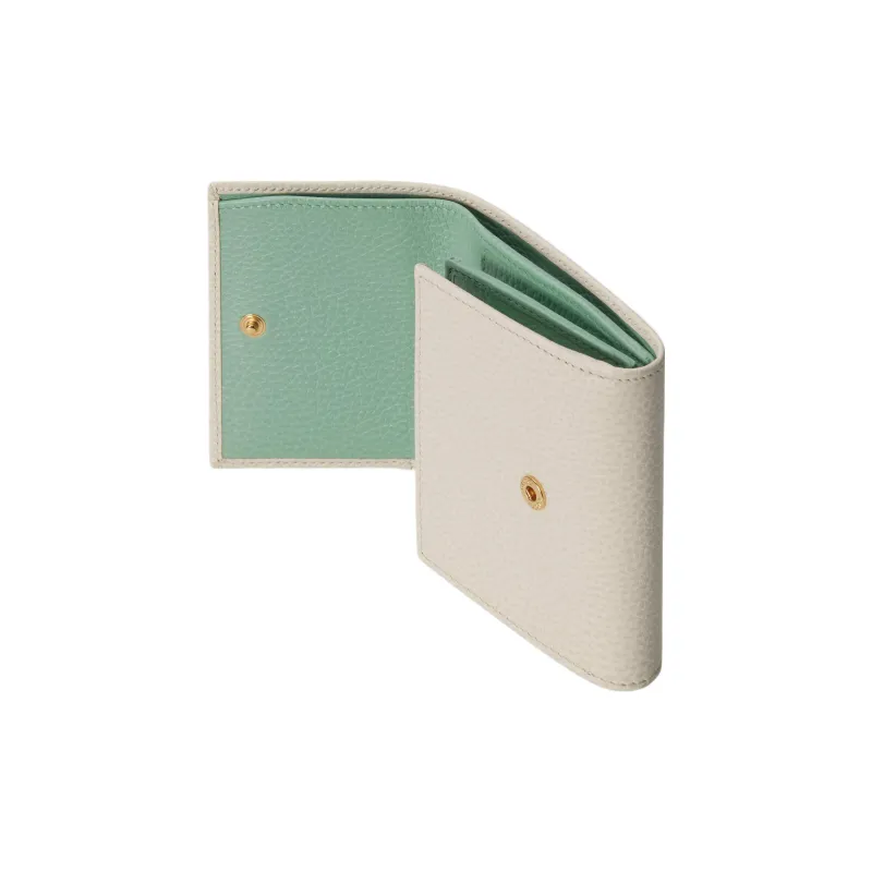 GUCCI GG Marmont Leather Wallet Medium Size Women's White/Mint Green-3