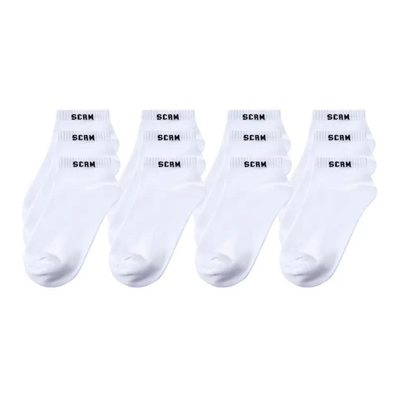 SCRM Terry Moisture Wicking Home Sports Ankle Socks Unisex 3 Pack-5
