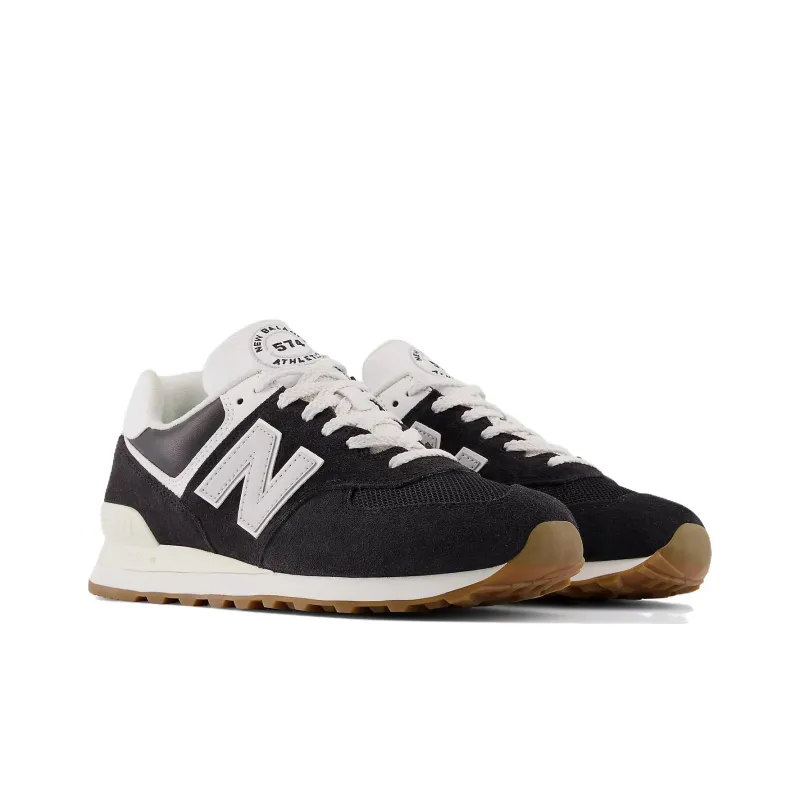 New Balance 574 Black White Gum-2