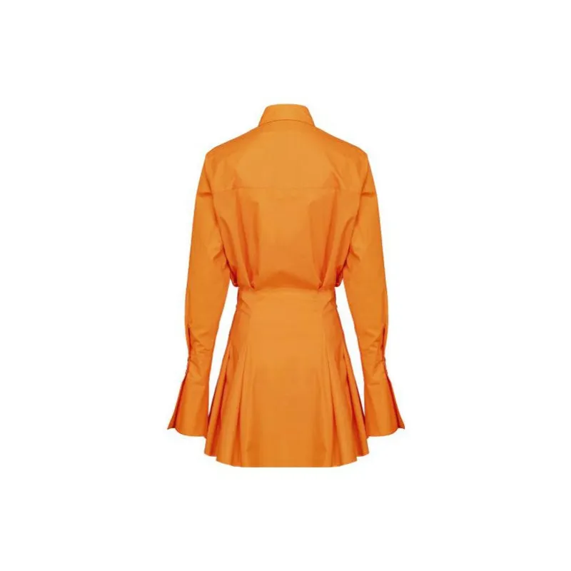 PINKO Long Sleeved Dresses Women's Orange-1
