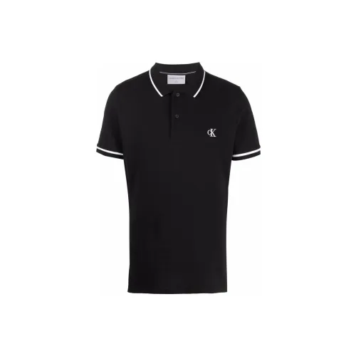 Calvin Klein Polo Shirts Men Black