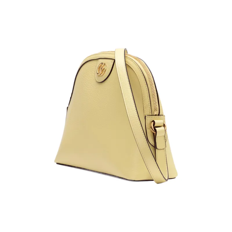 GUCCI Ophidia Leather Shoulder Bag Crossbody Bag Small Size Women's Yellow-1