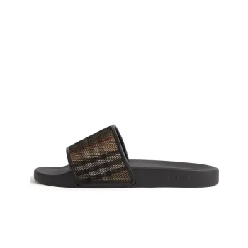 Burberry Check Slide 'Archive Beige Mesh'