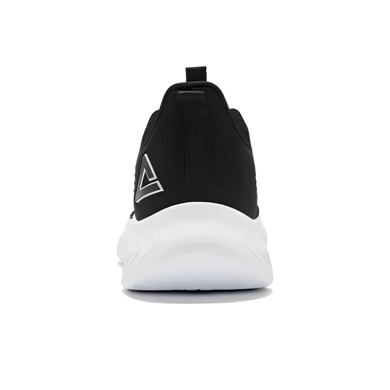 PEAK Abrasion Resistant Breathable Low Top Running Shoes Women's Black White-2