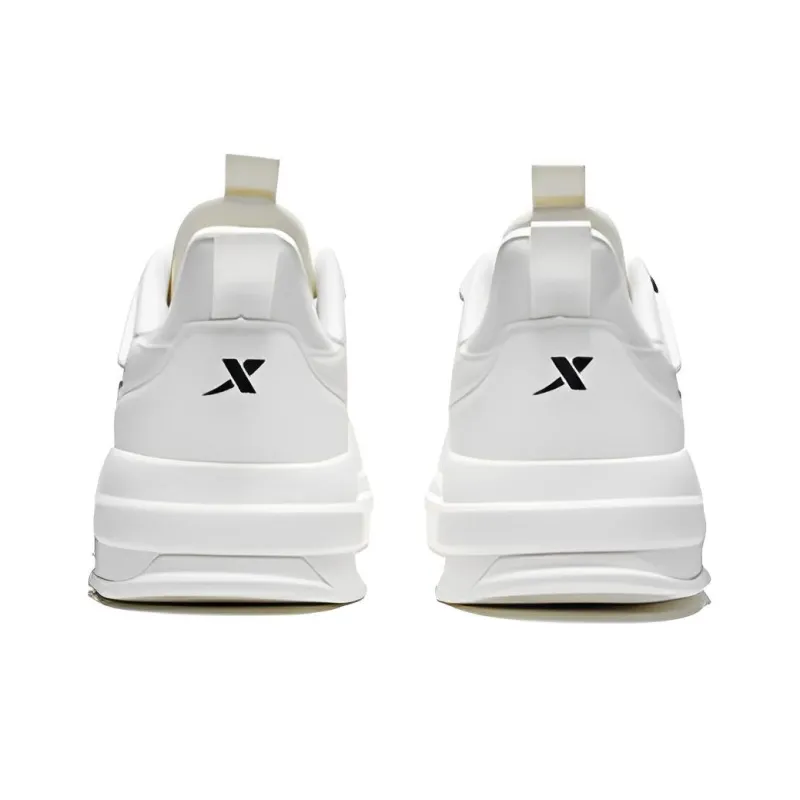 XTEP Decoding Non slip Lightweight Low Top Skateboard Shoes White Gray-2