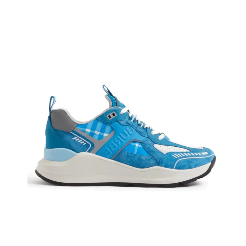 Burberry Sean Monogram Panelled Sneaker 'Tonal Blue'-1