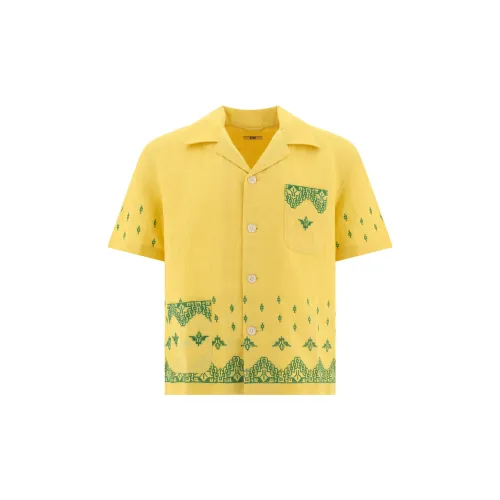 BODE Shirts Men Yellow