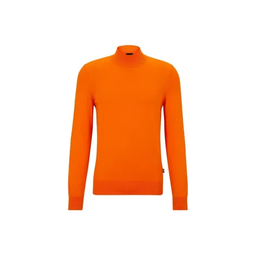 HUGO BOSS Sweaters Men Orange