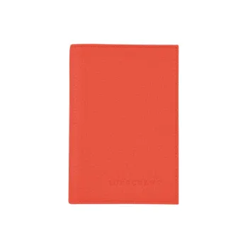 LONGCHAMP Le Foulonné Cow Leather Card Holders Passport Holders Men's Orange