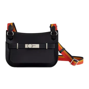 HERMES Jypsiere Swift Calfskin Single Shoulder Bag Crossbody Bag Mini Women's Marine Blue
