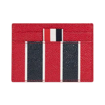 THOM BROWNE· Cow Leather Card Holder Men's Red