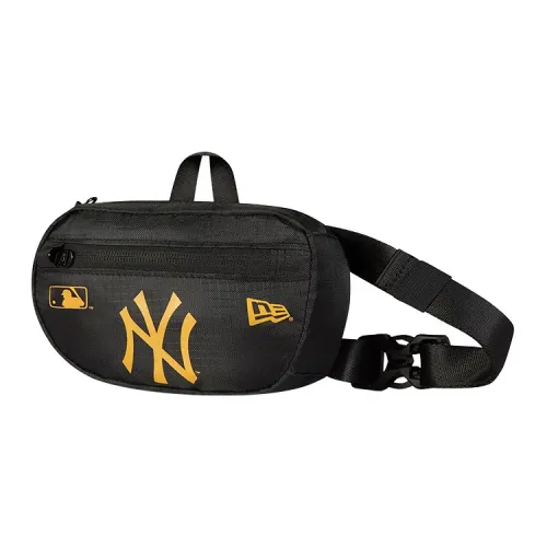 New Era One Shoulder Crossbody Fanny Pack Mini Unisex Black Yellow
