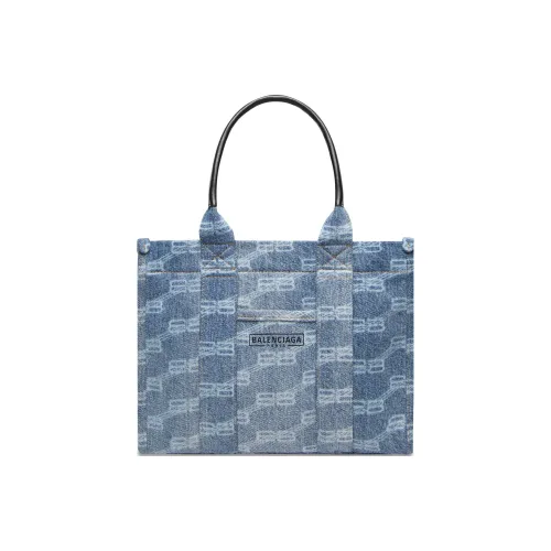 Balenciaga Bleach Denim With Cotton Shoulder Bag Crossbody Bag Handbag Regular Women
s Blue