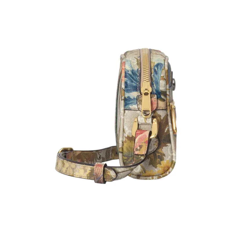GUCCI Ophidia Canvas Bag Camera Bag Shoulder Bag Crossbody Bag Mini Women's Multicolor-3